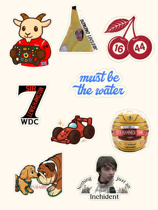 LN4 Stickers | Lando Norris Sticker Pack | Funny F1 Stickers | McLaren Merch |