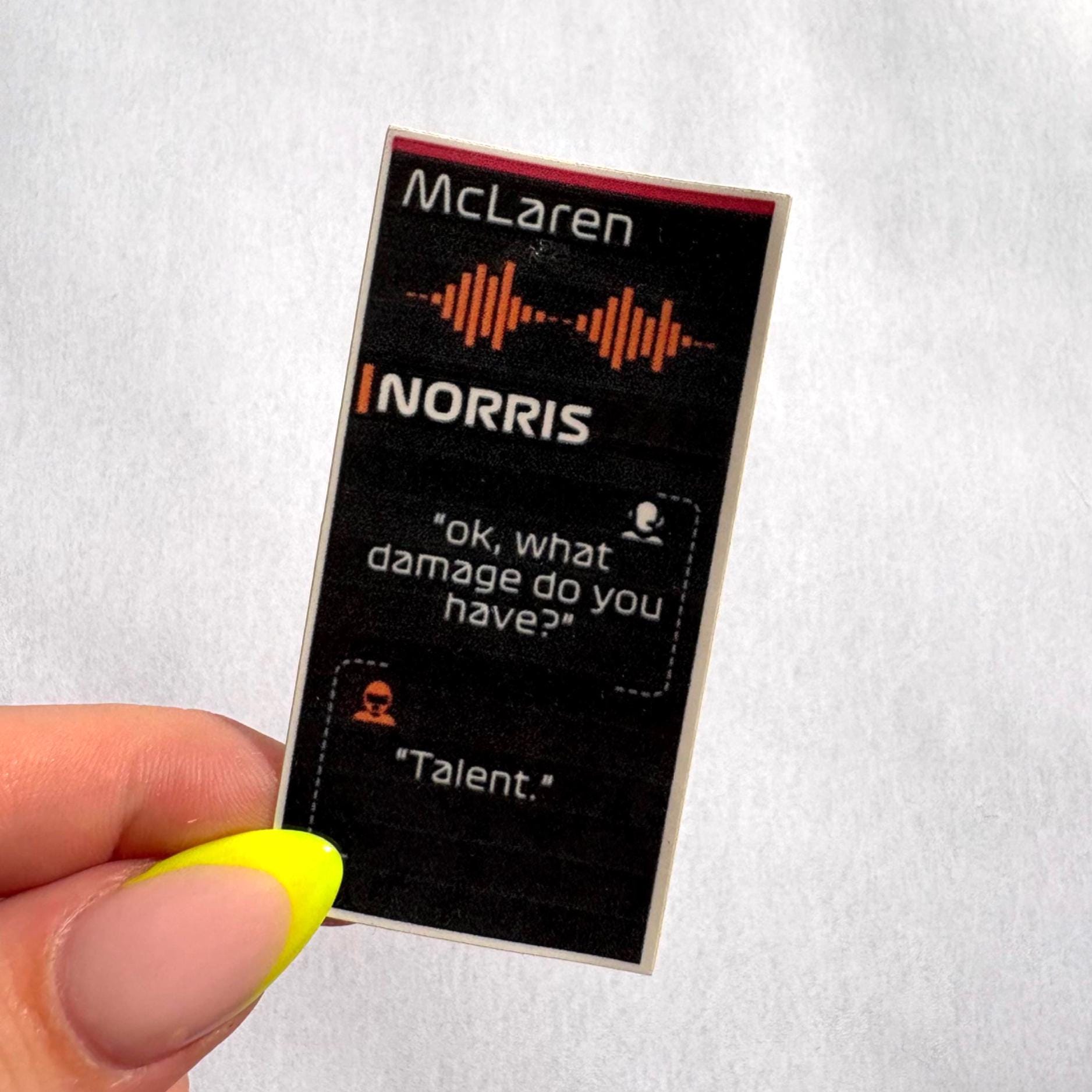 LN4 Stickers | Lando Norris Sticker Pack | Funny F1 Stickers | McLaren Merch |