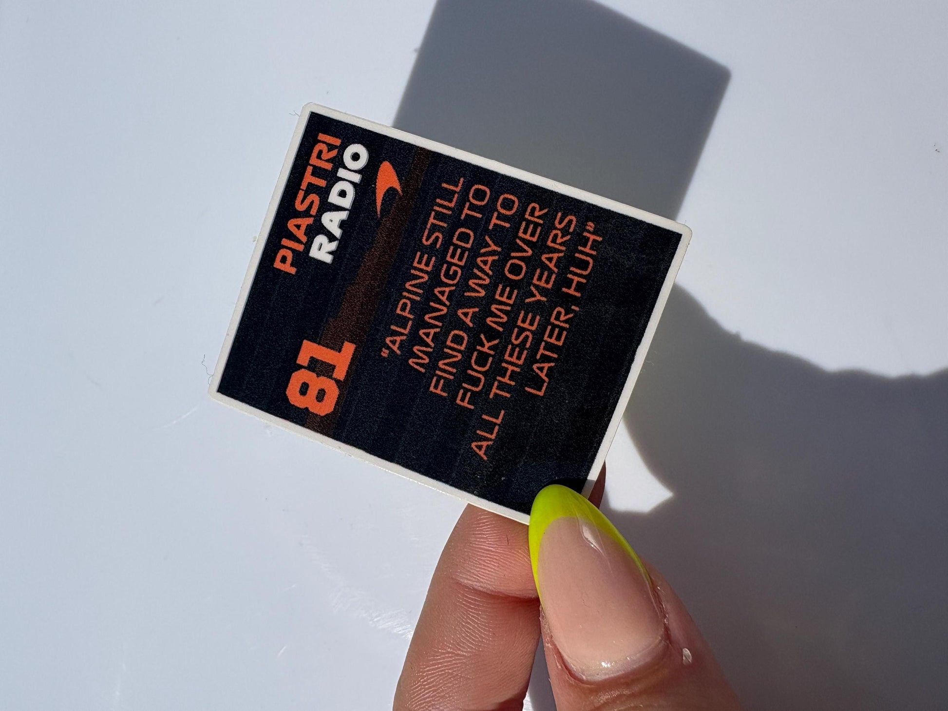 McLaren Stickers | McLaren Team Sticker Pack | Funny F1 Stickers | McLaren Merch |